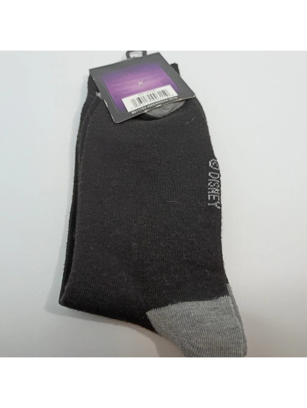 Nightmare Before Christmas Men's Jack Skellington Black Crew Socks Size 6-12